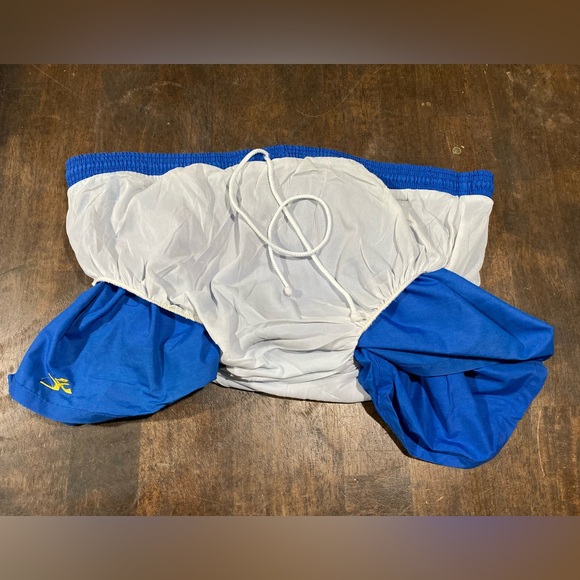 Hobie Swim Trunks Shorts Bottoms Vintage 70s Blue Retro 2X - Picture 7 of 7